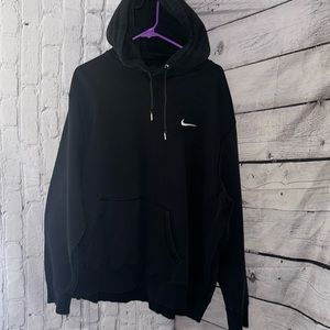 Nike Black Pullover Hoodie with Small Swoosh